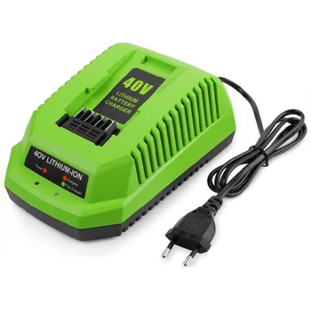 40 В Зарядное устройство для литиевой батареи GreenWorks 29482 G-MAX 40 В литий-ионный аккумулятор 29472 29482 29652 G40825 Вилка ЕС