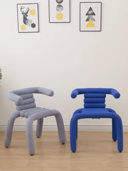 Скандинавский дизайнер Фланелет Обеденный стул Мебель для гостиной Кофейное кресло Креативная минималистичная мебель для дома Диванные кресла