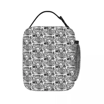 BMO GRAFFITI Изолированные сумки для ланча Герметичные сумки для пикника Термоохладитель Ланч-бокс Ланч-тоут для женщин Работа Дети Школа