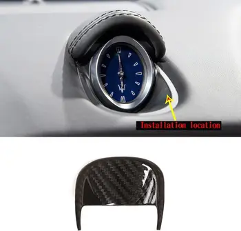 Real Carbon Fiber Car Center Console Dashboard Trim Cover Cover Fit For Maserati Ghibli 2014-2021