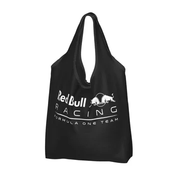Custom Red Double-Bull Сумка для покупок Женские портативные сумки для покупок в продуктовых магазинах большой емкости