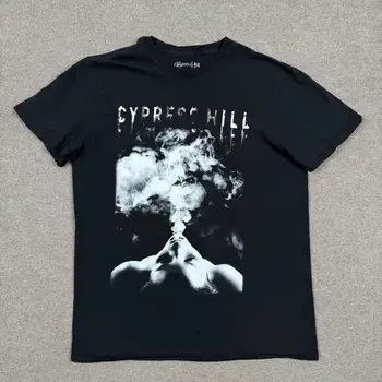 Cypress Hill Футболка Взрослый Размер M Черный С коротким рукавом Круглый вырез Philcos Rock Rap с длинными рукавами